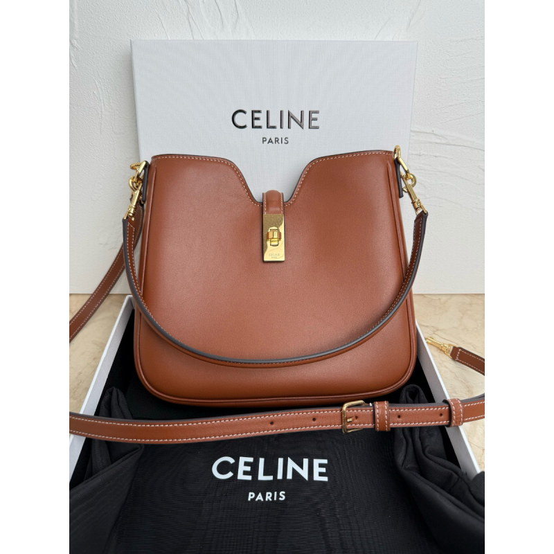 Celine Small Camille 16 Soft Bag in Smooth Calfskin -Tan
