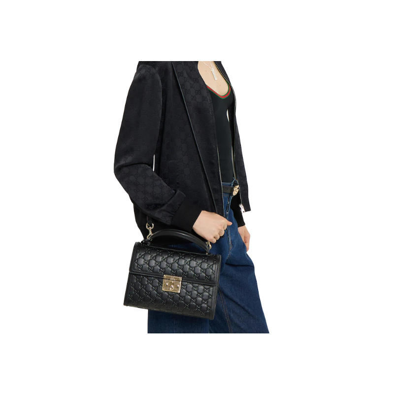 Mittelgroße Padlock Henkeltasche