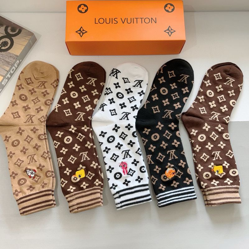 LV Socks ( 5 pairs)