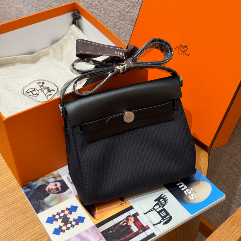 Hermes Herbag Mini Bag- Black/Black