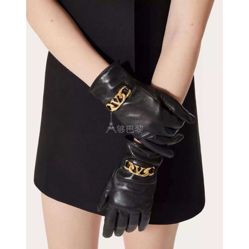 Valentino Leather Gloves
