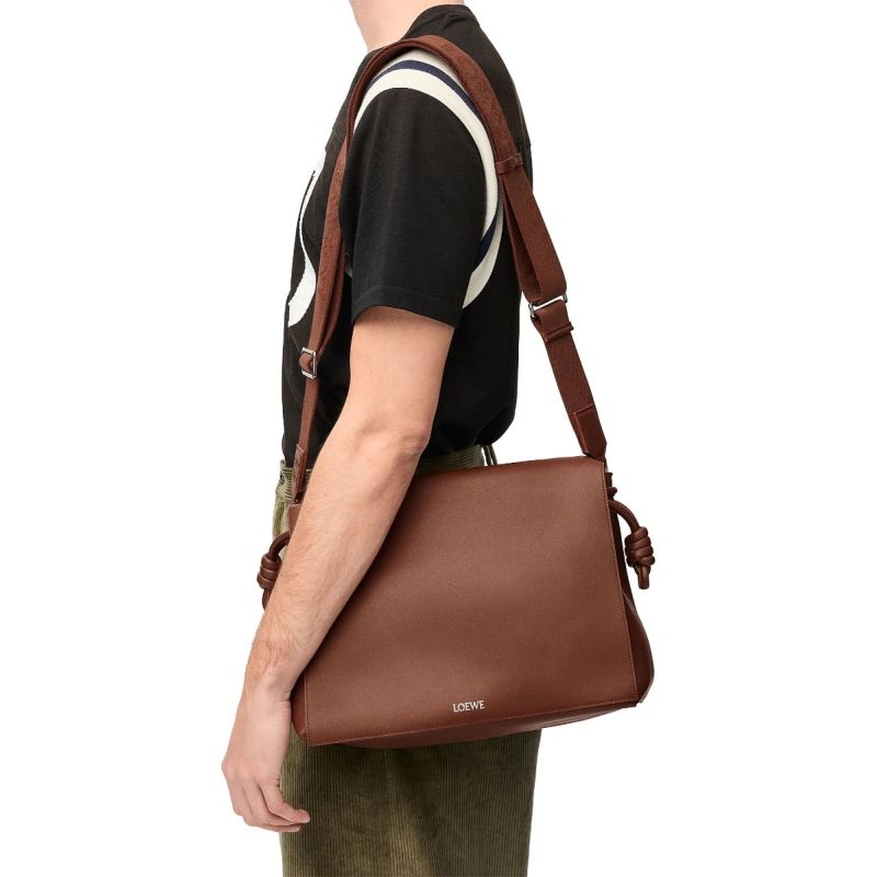 Loewe Flamenco Satchel-Brown