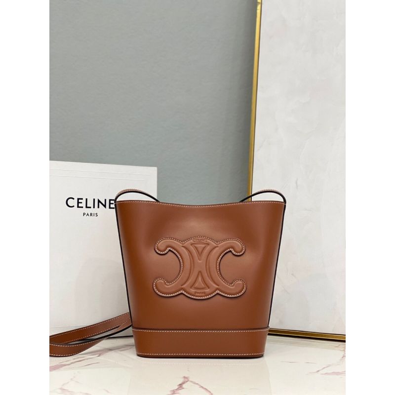 Celine Cuir Triomphe Small Bucket Bag 