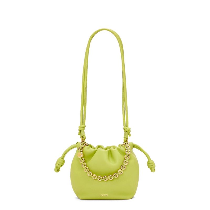 Loewe Mini Flamenco Purse Clutch-Green