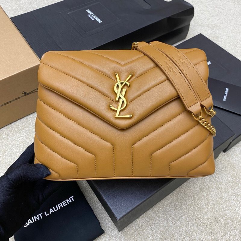 Saint Laurent Loulou Small Bag-Camel