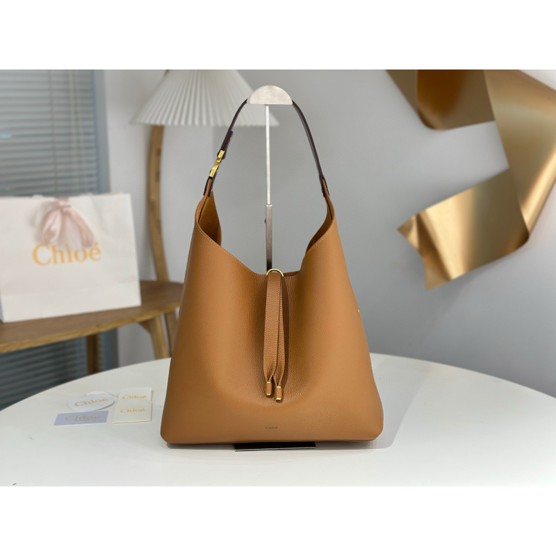 Chloe Große Marcie Hobo Tasche-Brown