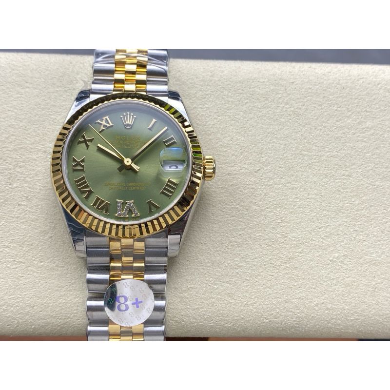 Rolex Lady Datejust 28mm, 31mm, Oystersteel, Diamonds , 18k yellow gold