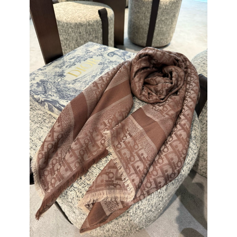 Dior Silk and Cashmere Shawl/Scarf