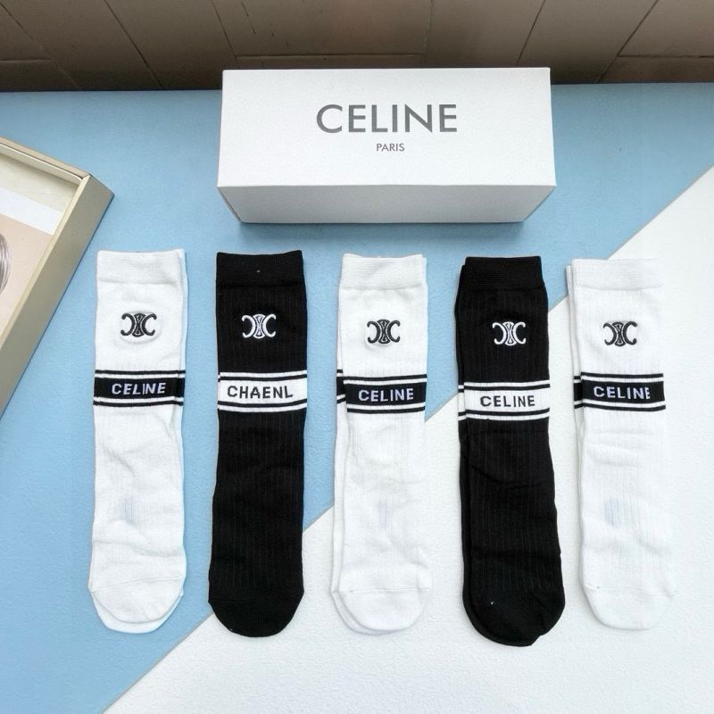 Celine socks ( 5 pairs)