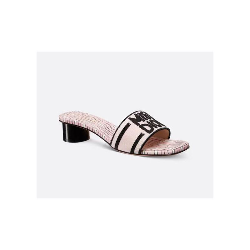 Dior Dway Heeled Slide, Size 35-42