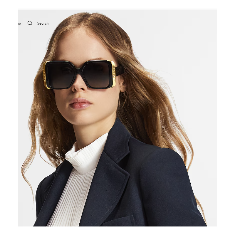 Z1664 LV Moon Square Sunglasses